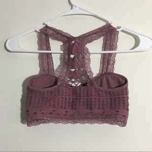 Aeropostale Intimates & Sleepwear - Mauve Stretchy Seamless Lacy Bralette Aeropostale Intimates & Sleepwear - Mauve Stretchy Seamless Lacy Bralette